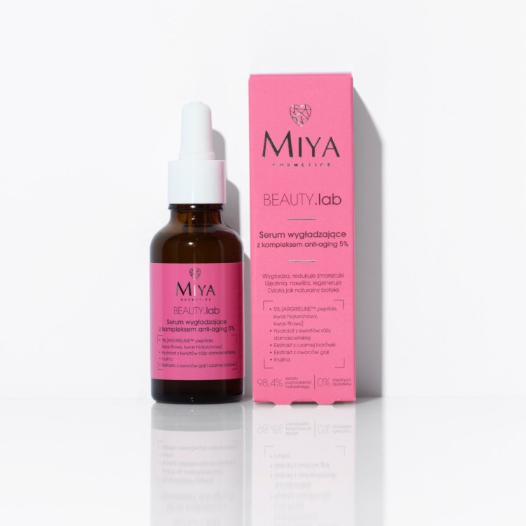 Miya Cosmetics BEAUTY.lab Serum wygładzające z 5% kompleksem przeciwstarzeniowym 30ml