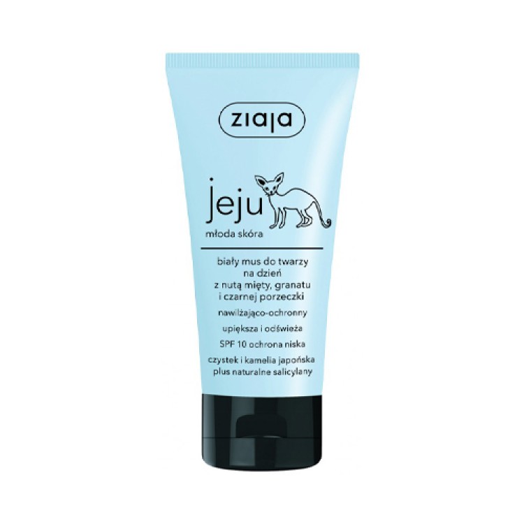 ZIAJA Jeju bialy mus do twarzy na dzien SPF 10, 50 ml EXP: 12.2024