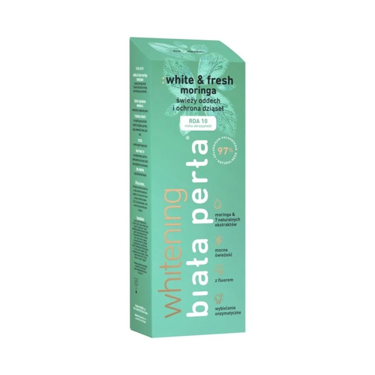 BIALA PERLA Ziołowa pasta do zębów :white & fresh moringa 75ml