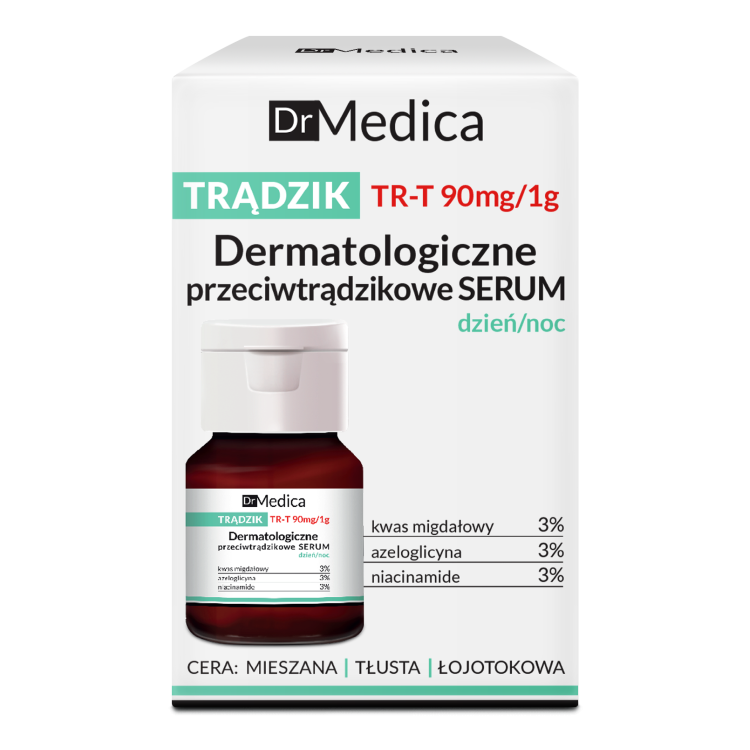 Dr Medica TRĄDZIK Dermatologiczne przeciwtrądzikowe serum dzień/noc, 50ml