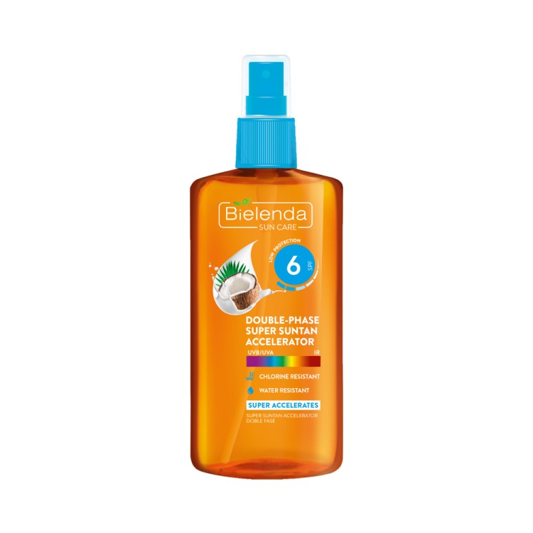 Bielenda BIKINI Dwufazowy przyspieszacz opalania SPF 6 150 ml EXP: 07.2024