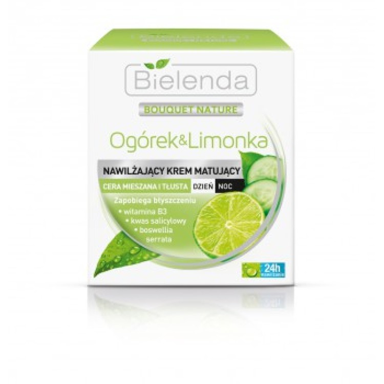 Bielenda Ogórek & Limonka Krem Dzień/Noc, 50ml