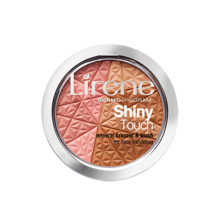 LIRENE, SHINY TOUCH Mineralny bronzer z różem modelujący owal twarzy, 9g