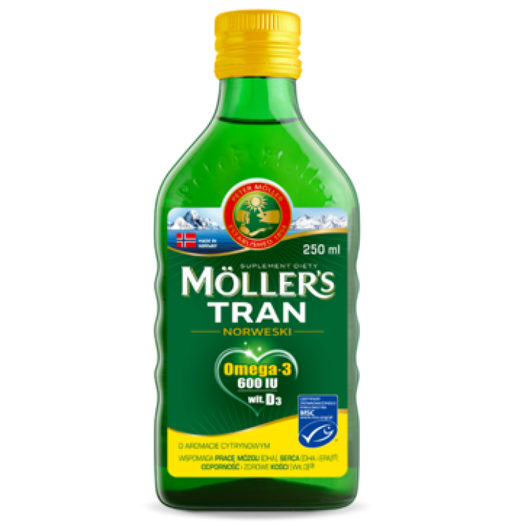 MOLLERS TRAN NORWESKI AROMAT CYTRYNOWY 250ML