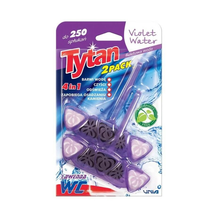 TYTAN VIOLET WATER KOSTKA BARWIĄCA DO SPŁUCZKI 2x40g