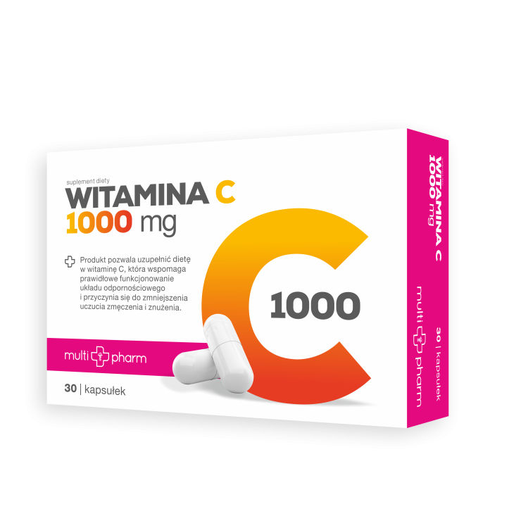 MULTI-PHARMA WITAMINA C 1000MG 30 kapsulek